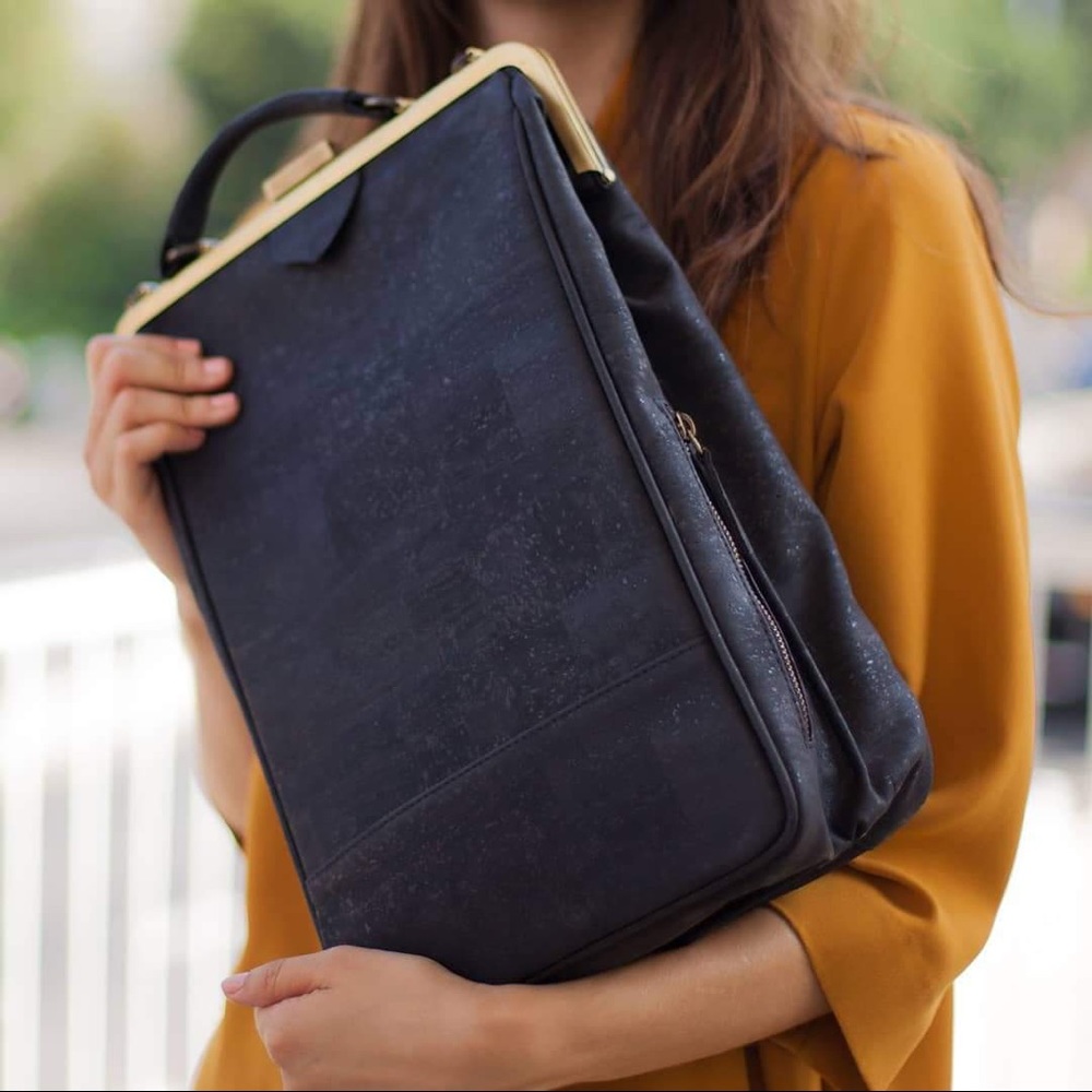 Bobobark designer cork bag - laptop, backpack